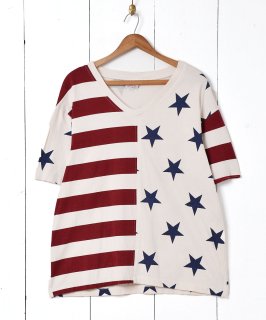 古着アメリカ製 星条旗モチーフTシャツ 古着のネット通販 古着屋グレープフルーツムーン