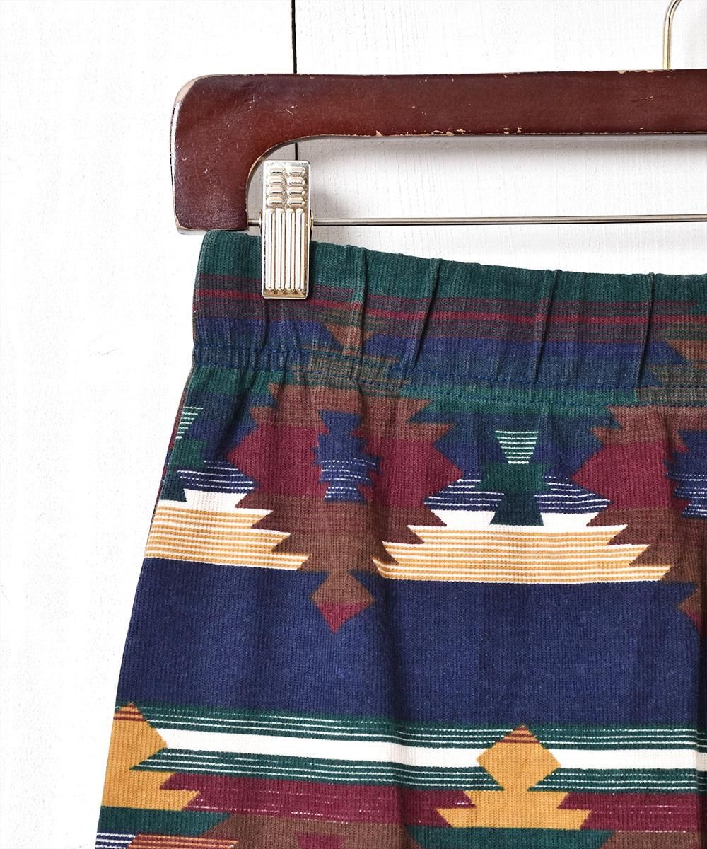 アメリカ製 総柄 ロングタイトスカート - 古着屋