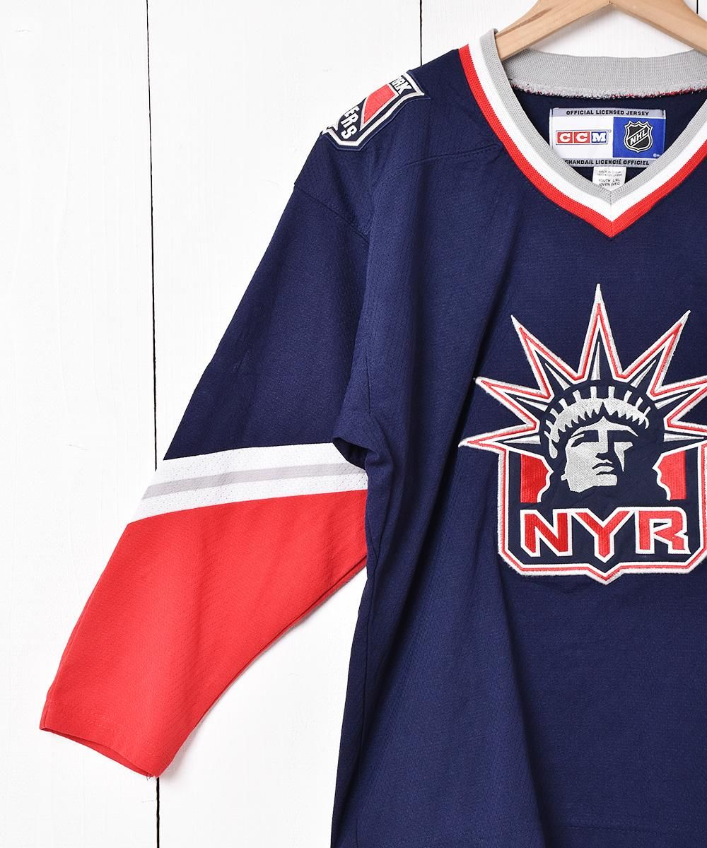 New York Rangers メッシュ 長袖Tシャツ - 古着屋 New York Rangers メッシュ 長袖Tシャツ - 古着屋