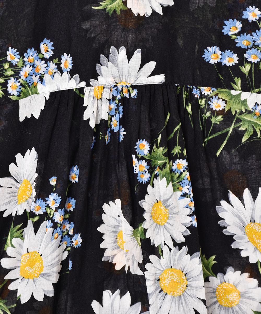 Liz Claiborne 花柄 半袖シャツ - 古着屋グレープフルーツ