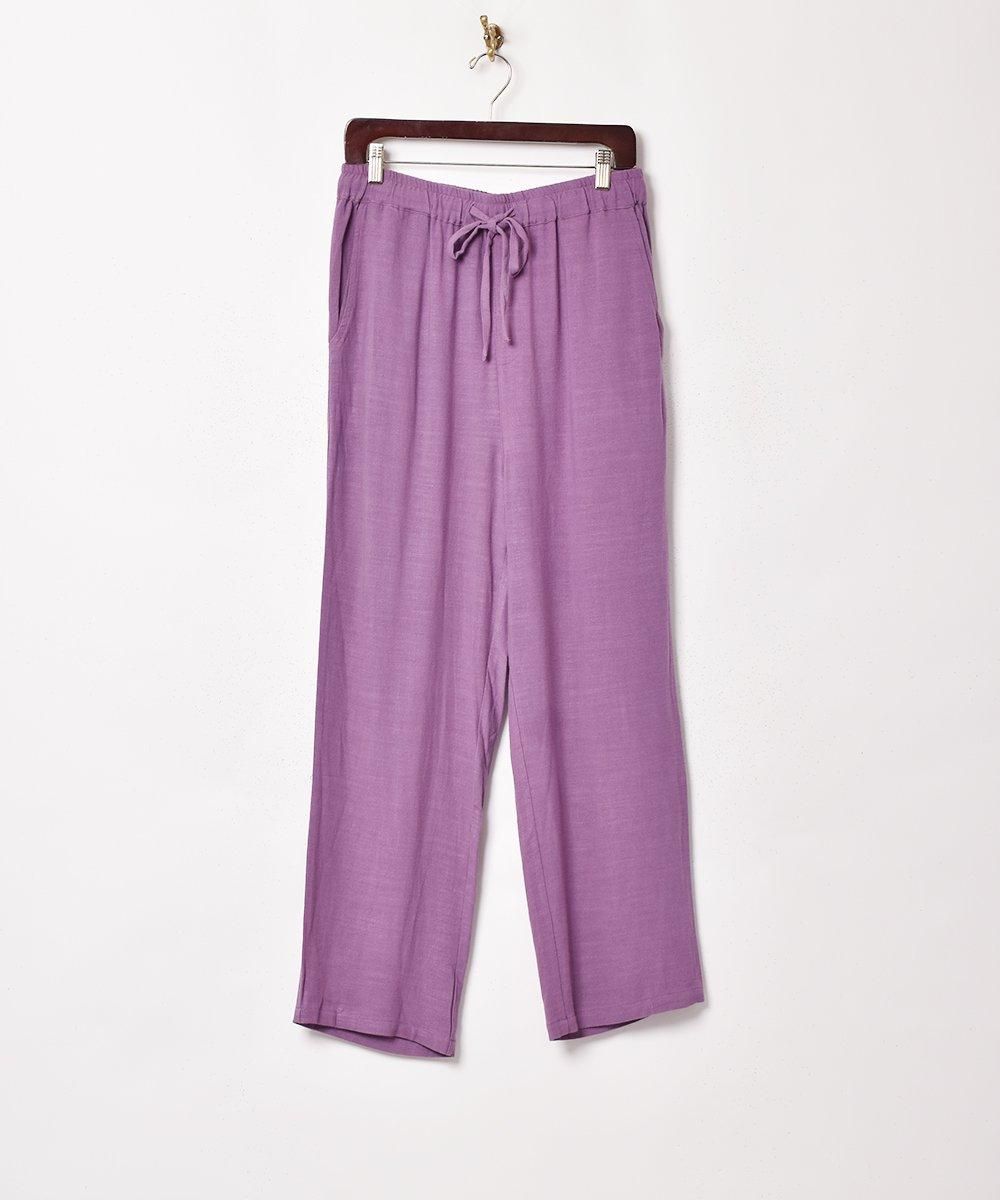 indigo sea2025☆バンブーリラックスパンツ☆グレーブラウン indigo sea2025☆バンブーリラックスパンツ☆グレーブラウン