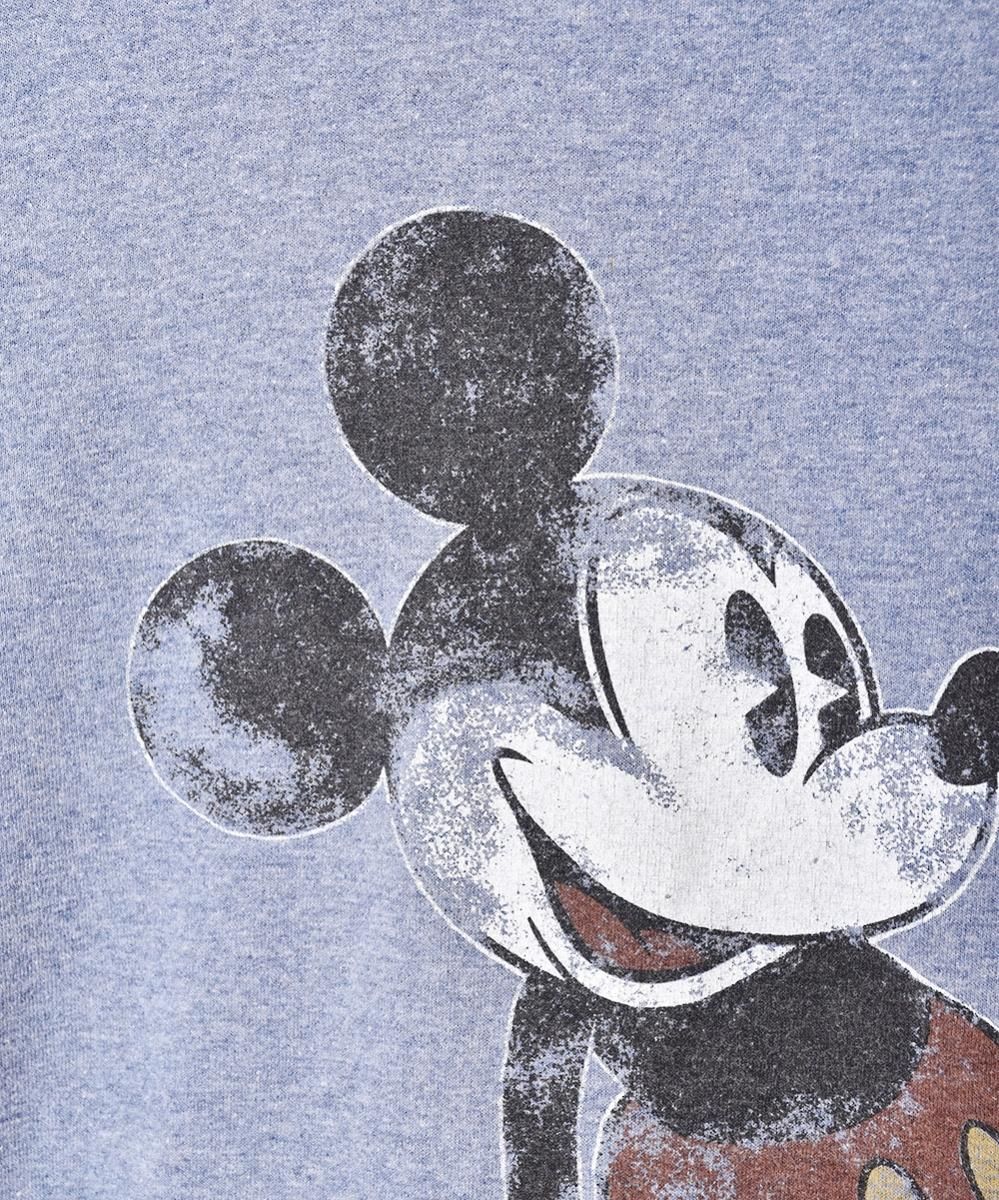 ミッキーマウスプリント リンガーTシャツ - 古着屋 ミッキーマウスプリント リンガーTシャツ - 古着屋