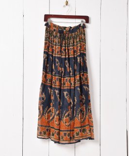 古着インド製 総柄 インド綿スカート 古着のネット通販 古着屋グレープフルーツムーン