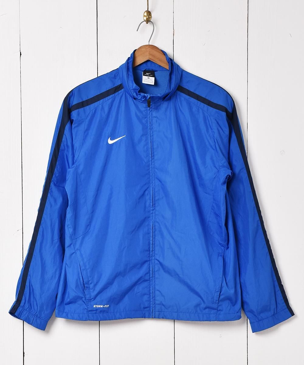 ビッグ割引 ブルー NIKE ウィンドブレーカー 古着屋グレープフルーツ - ウェア