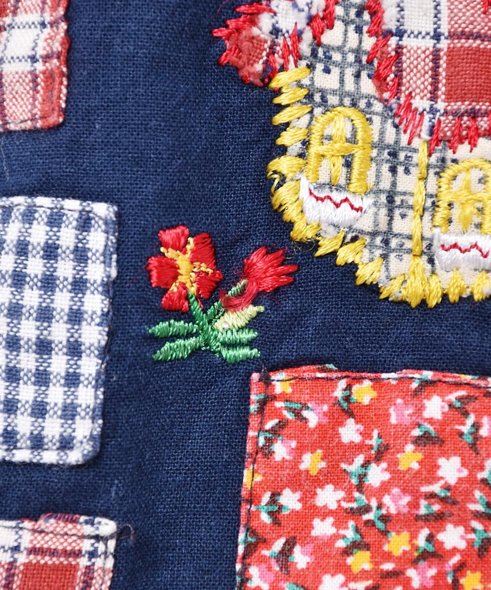 刺繍 パッチ ベスト - 古着屋グレープフルーツ ムーン