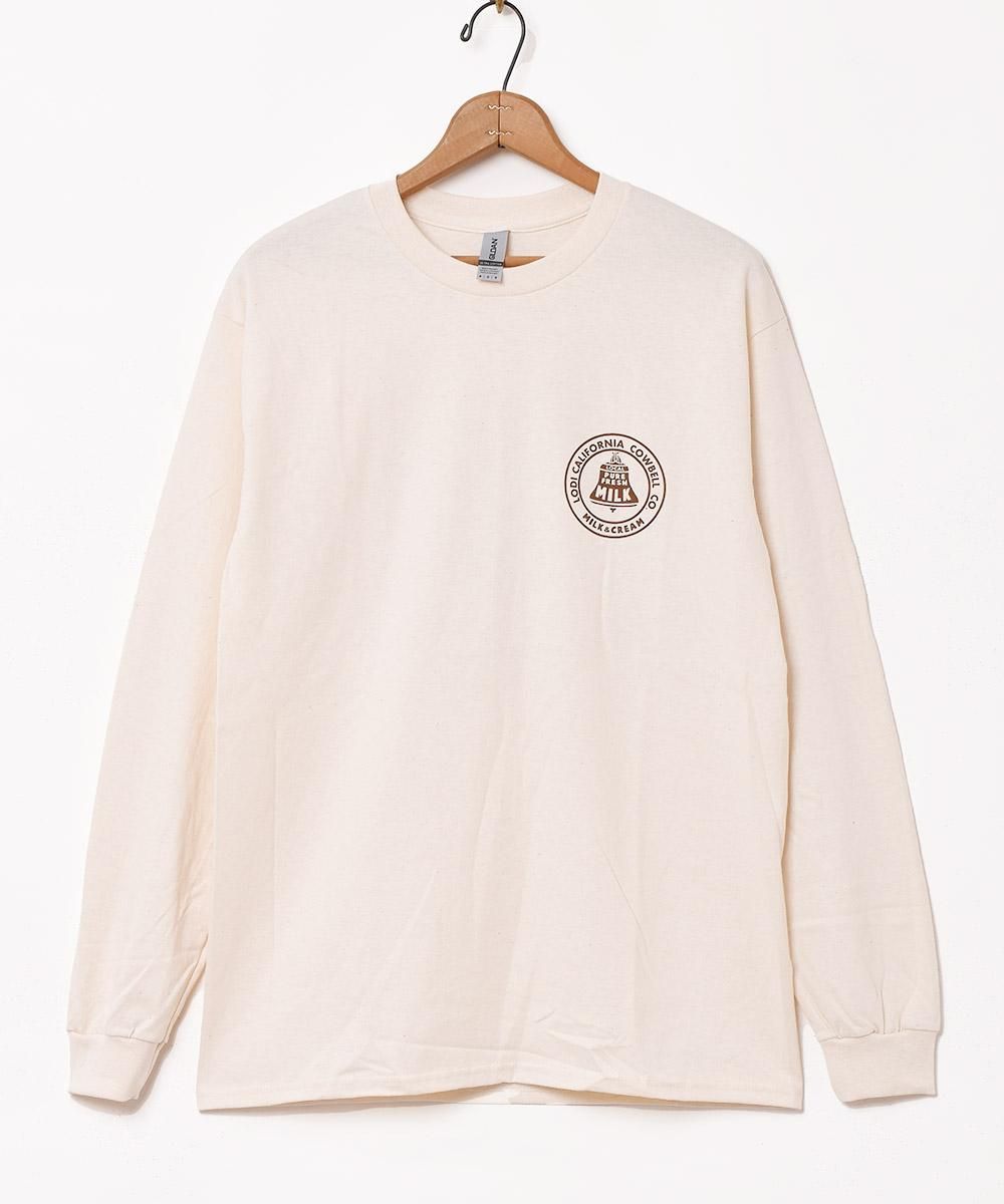 3色展開】ロングスリーブTシャツ 【COWBELL】 ホワイト - 古着屋 3色展開】ロングスリーブTシャツ 【COWBELL】 ホワイト - 古着屋