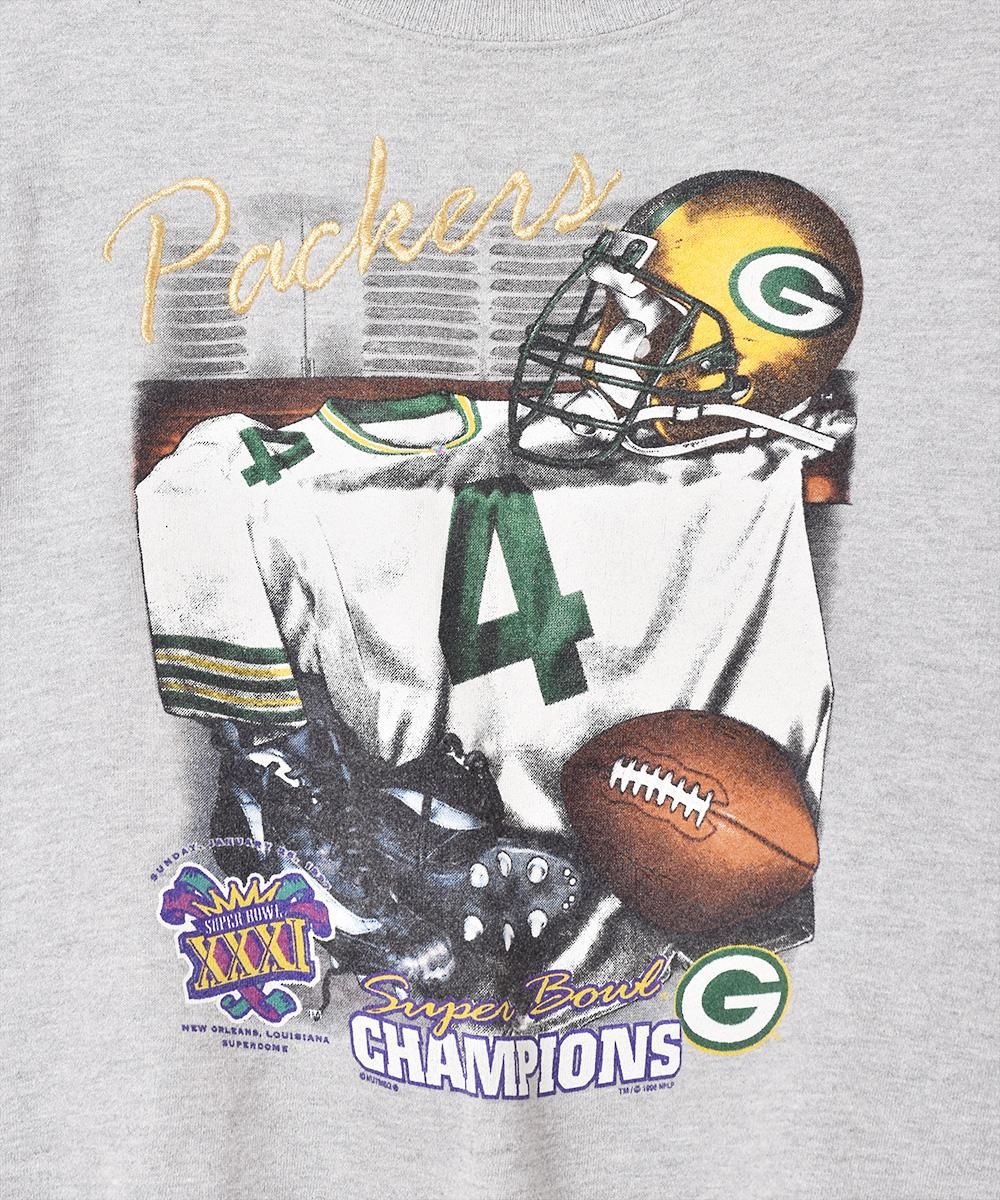 アメリカ製 Lee Green Bay Packers プリントスウェットシャツ