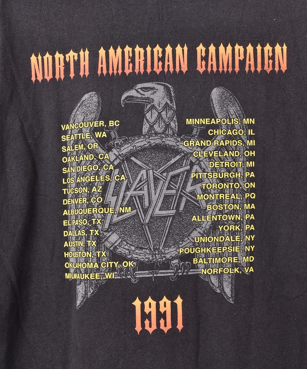 SLAYER 両面プリントTシャツ - 古着屋グレープフルーツ ムーン SLAYER 両面プリントTシャツ - 古着屋グレープフルーツ ムーン