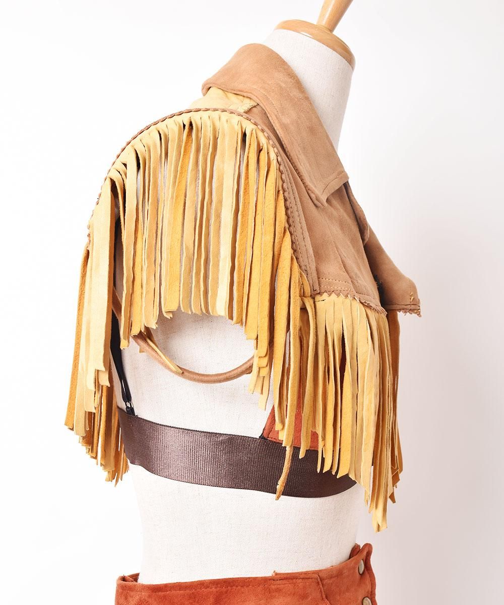 リメイク レザーセットアップドレス - 古着屋グレープフルーツ ムーン