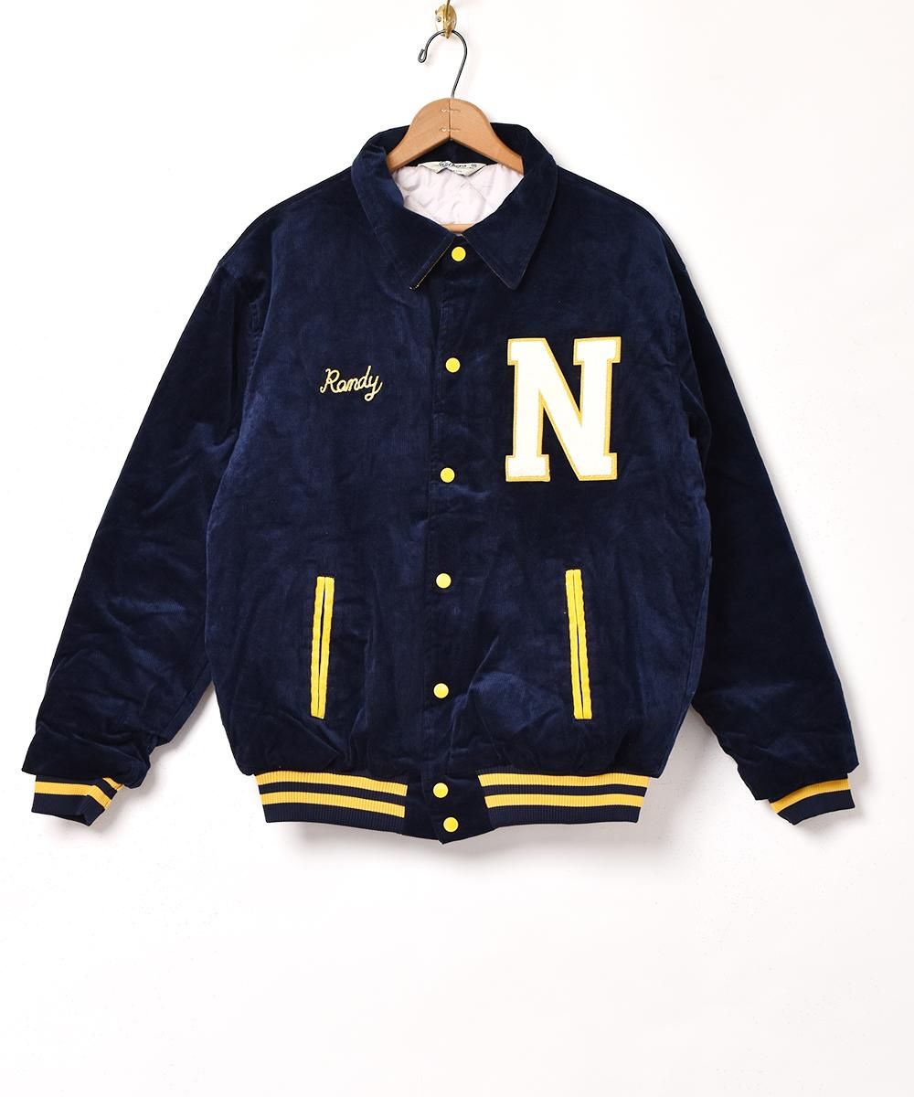 希少黒　50's 襟付きコーデュロイスタジアムジャケット　古着 3色展開】「Backers」コーデュロイ スタジアムジャケット ブラック