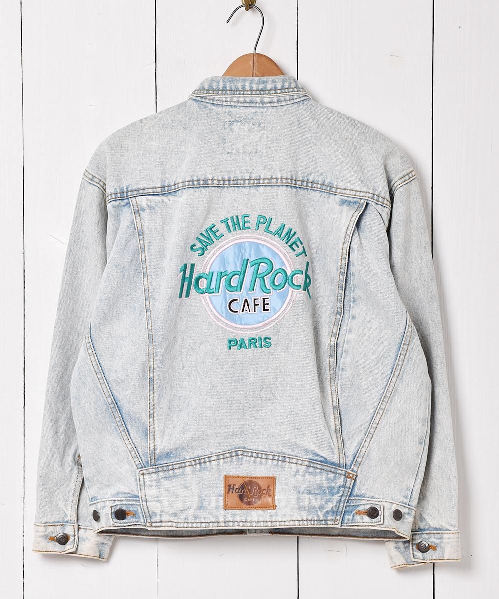 Hard Rock Cafe バック刺繍 デニムジャケット - 古着屋 Hard Rock Cafe バック刺繍 デニムジャケット - 古着屋