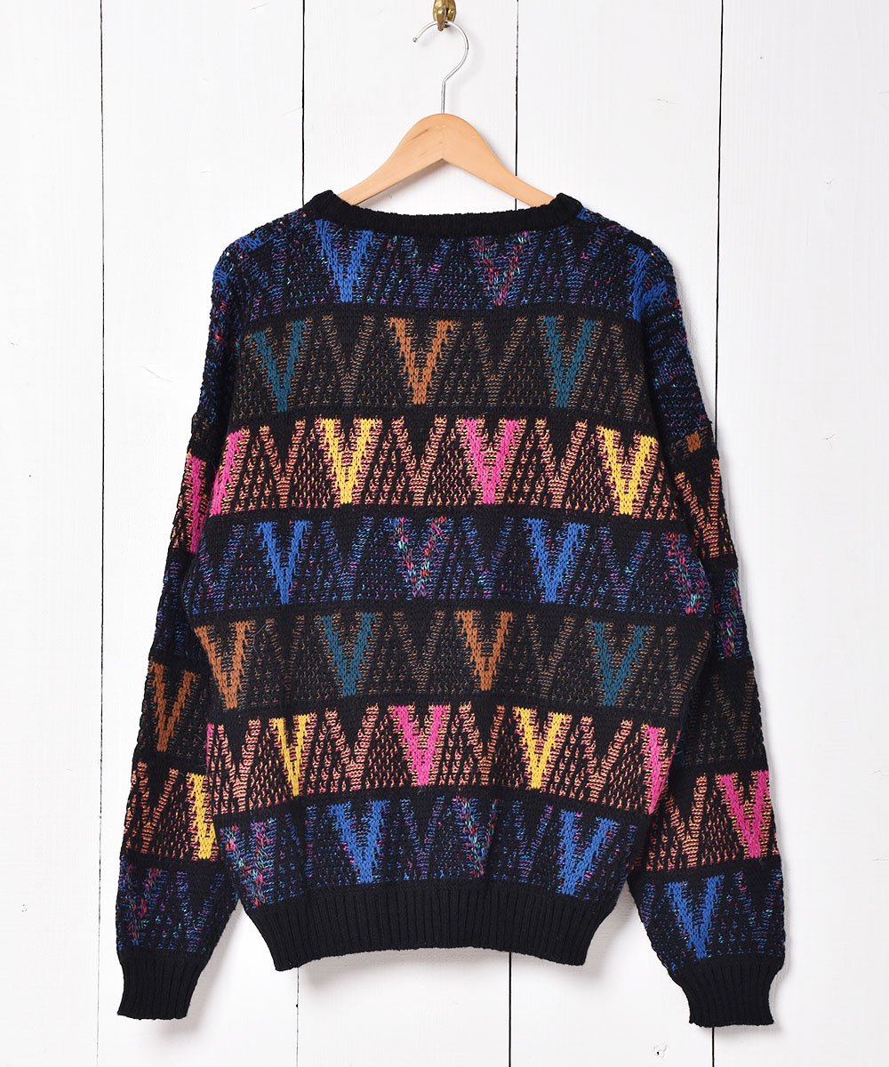 イタリア製 総柄セーター - 古着のネット通販サイト 古着屋 