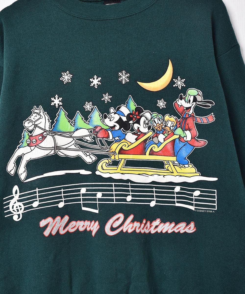 アメリカ製 ディズニー クリスマスプリント スウェットシャツ アメリカ製 ディズニー クリスマスプリント スウェットシャツ