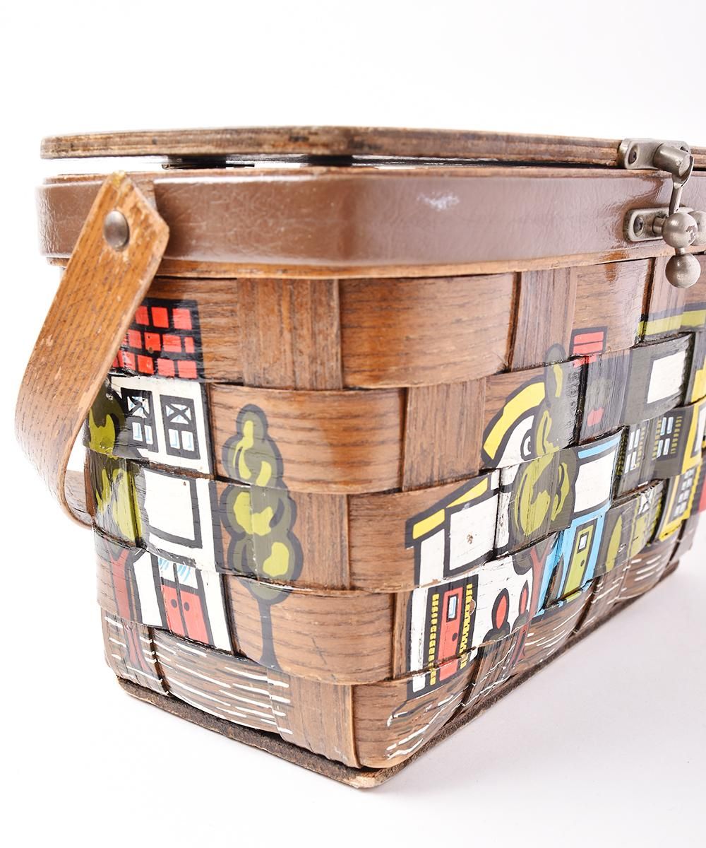 Caro-Nan バスケットバッグ - 古着屋グレープフルーツ ムーン Caro-Nan バスケットバッグ - 古着屋グレープフルーツ ムーン
