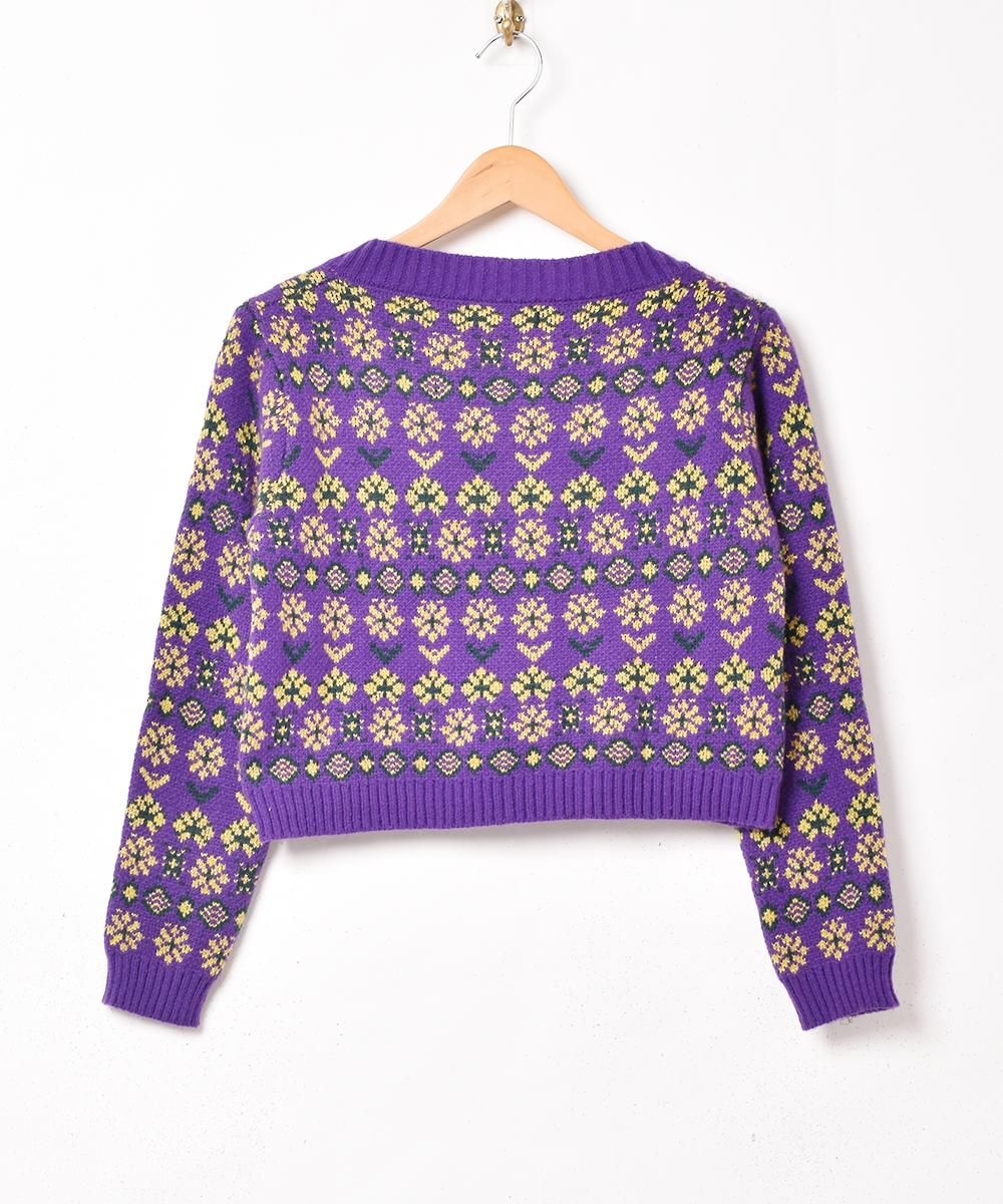 デザインカラー花柄刺繍カーディガン/サロペット/ベスト【N2991】