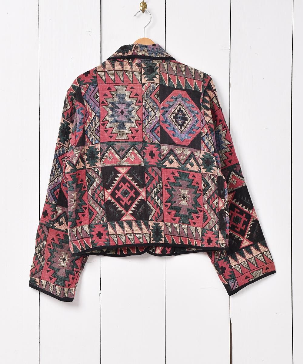 70s vintage ROYAL JEFF アーガイルチェック柄 丸首 ニット