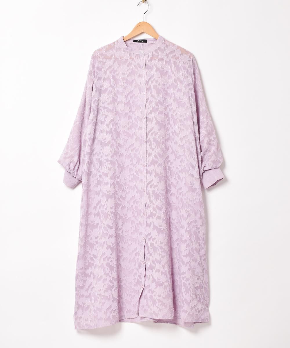 ebure ラベンダー ロングワンピース 長袖 ebure ラベンダー ロングワンピース 長袖