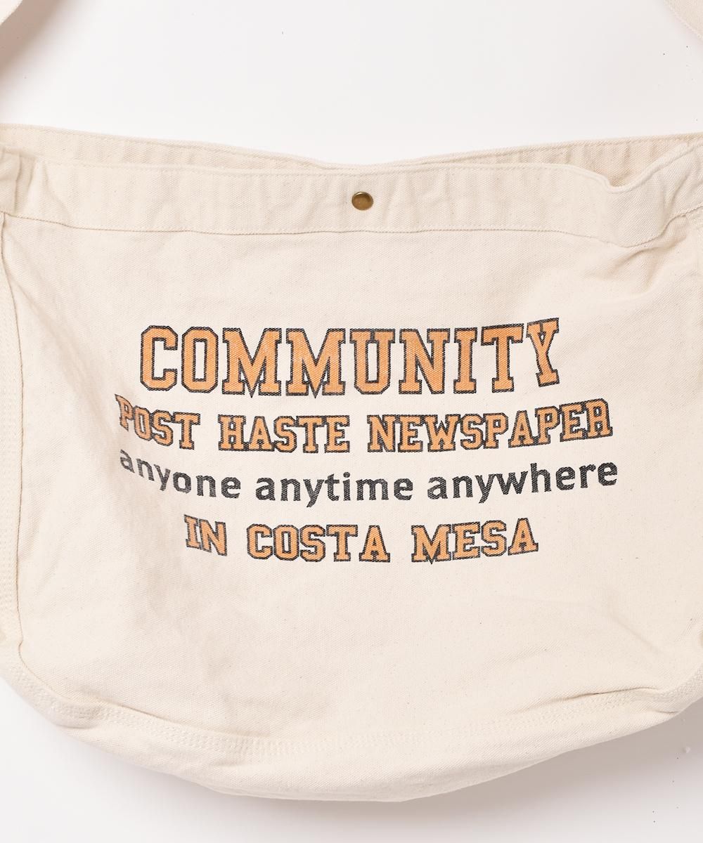 ニュースペーパーバッグ【COMMUNITY】 - 古着屋グレープフルーツ