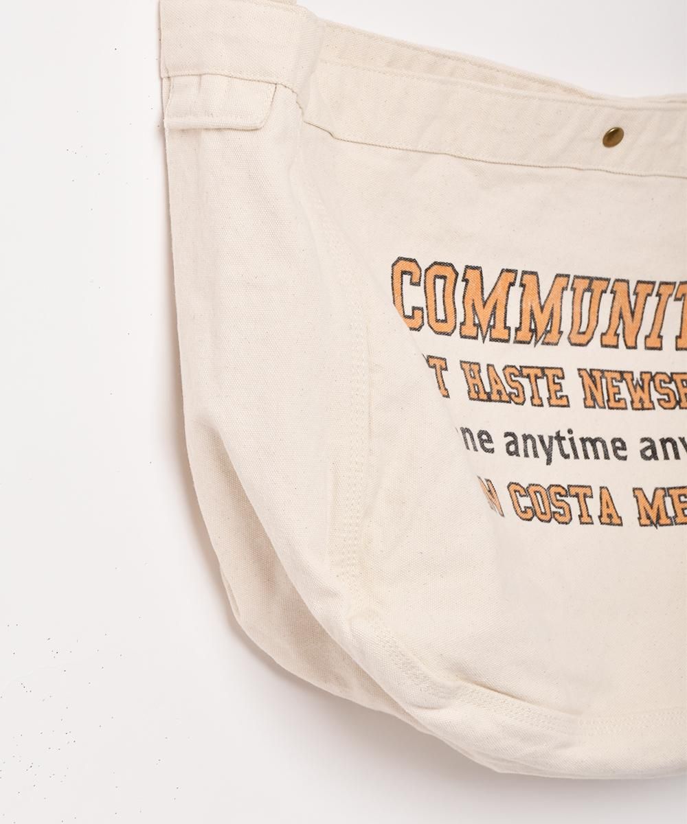 ニュースペーパーバッグ【COMMUNITY】 - 古着屋グレープフルーツ ニュースペーパーバッグ【COMMUNITY】 - 古着屋グレープフルーツ