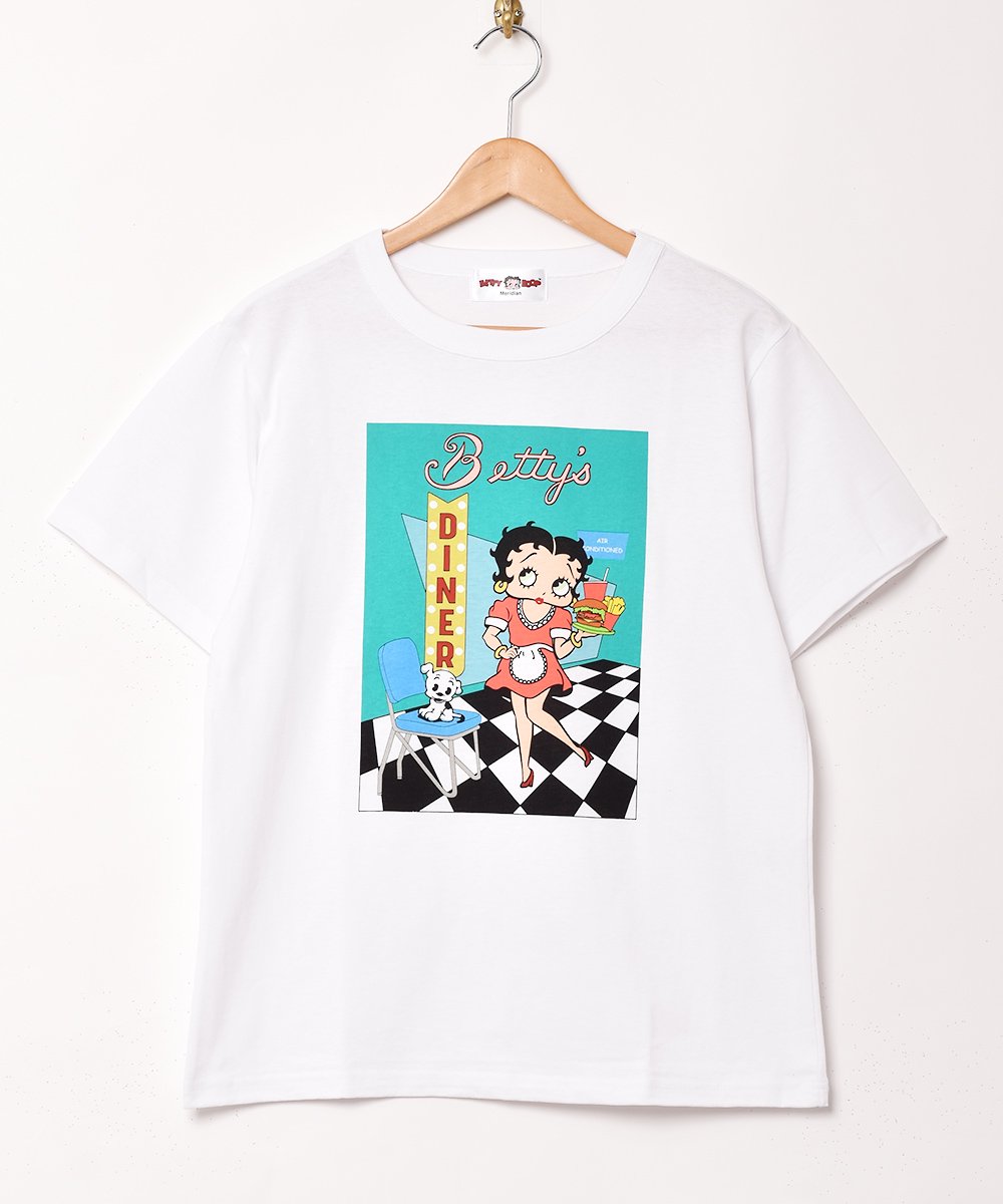 3色展開】「Meridian」「Betty Boop」プリント Tシャツ グリーン