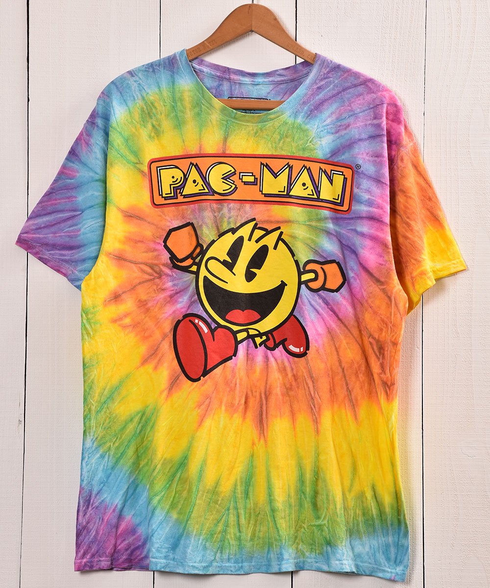  PAC MAN Tie dye T shirt | ֥ѥåޥץT R1  ͥå  岰졼ץե롼 ࡼ