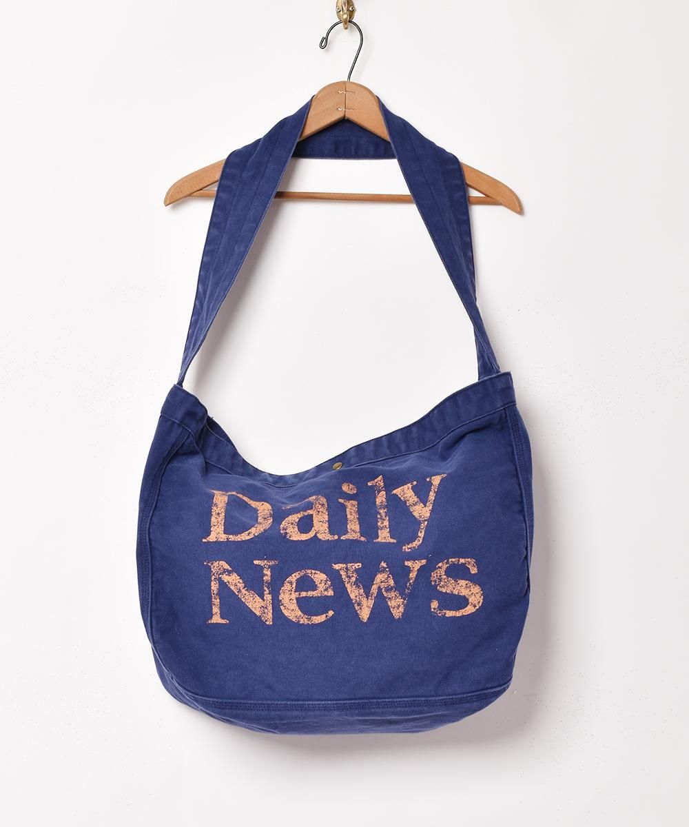 2色展開】後染め ニュースペーパーバッグ【Daily News】ブラック 2色展開】後染め ニュースペーパーバッグ【Daily News】ブラック