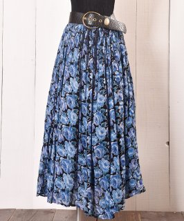 <img class='new_mark_img1' src='https://img.shop-pro.jp/img/new/icons14.gif' style='border:none;display:inline;margin:0px;padding:0px;width:auto;' />Made in India Indian Cotton Skirt Blue Roseå ʥ ֥롼 R1 Υͥå 岰졼ץե롼 ࡼ