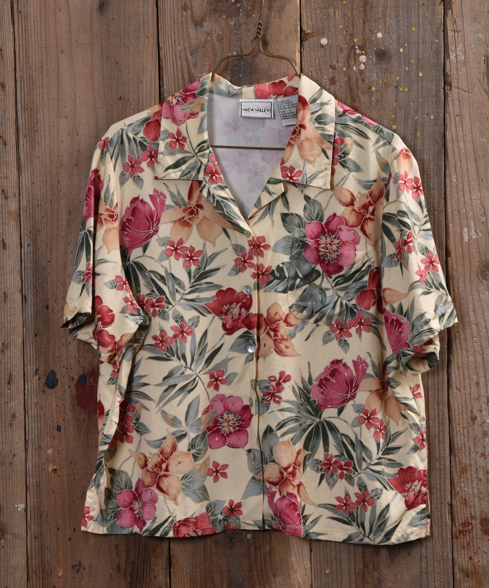  Hawaiian Shirt Ivory | ϥ磻󥷥ġܥ꡼R1  ͥå  岰졼ץե롼 ࡼ