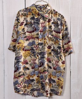 <img class='new_mark_img1' src='https://img.shop-pro.jp/img/new/icons14.gif' style='border:none;display:inline;margin:0px;padding:0px;width:auto;' />Fish paint Multi Pattern Short Sleeve ShirtäȾµġ륯100R1 Υͥå 岰졼ץե롼 ࡼ