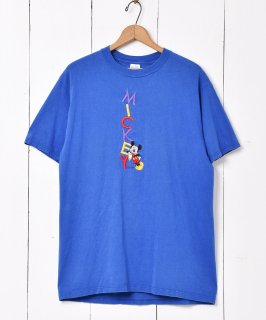 古着アメリカ製 ミッキーマウス 刺繍 Tシャツ 古着のネット通販 古着屋グレープフルーツ ムーン