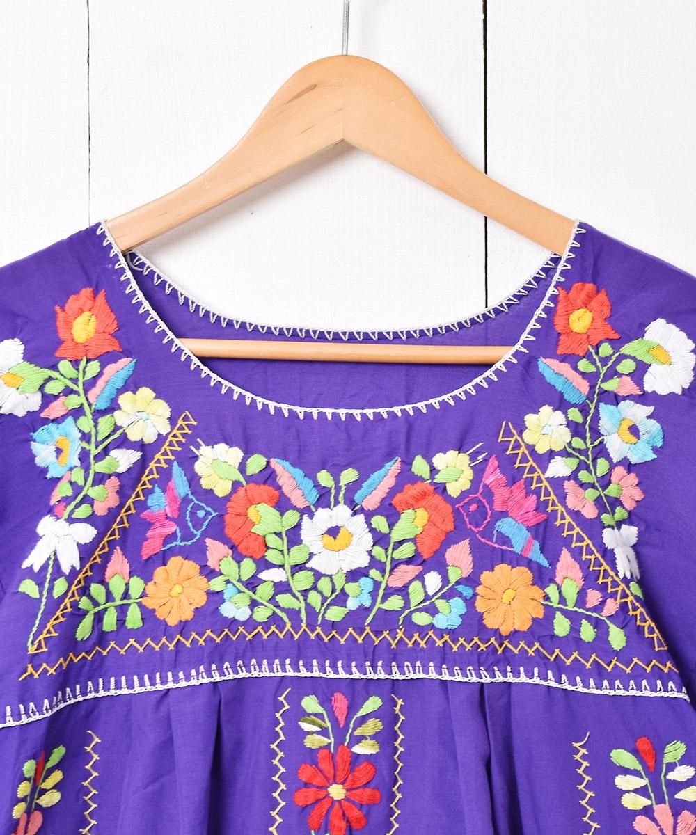 メキシコ刺繍の洋服ワンピース、チュニック、メキシカン刺繍