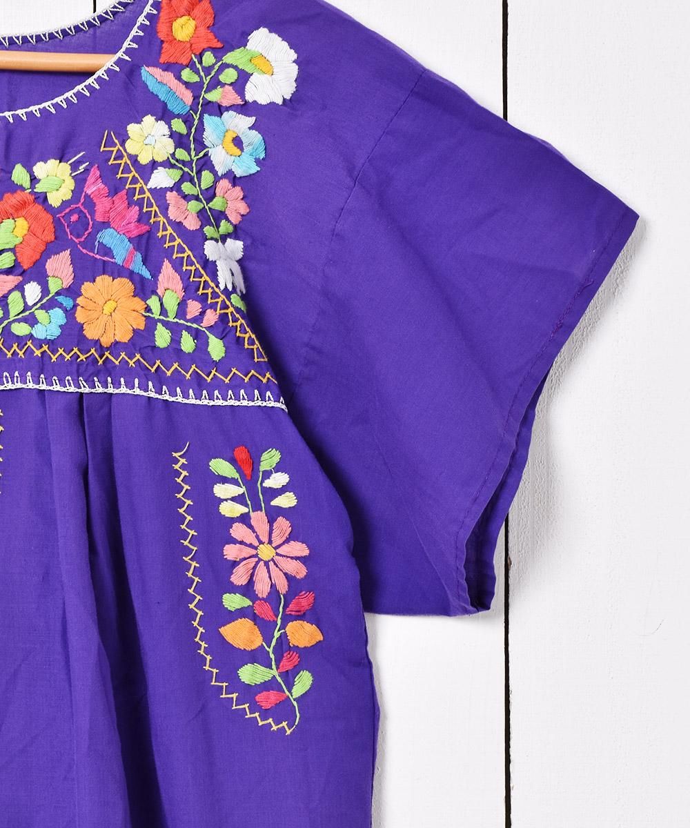 メキシカン刺繍ワンピースメキシコの刺繍ワンピース