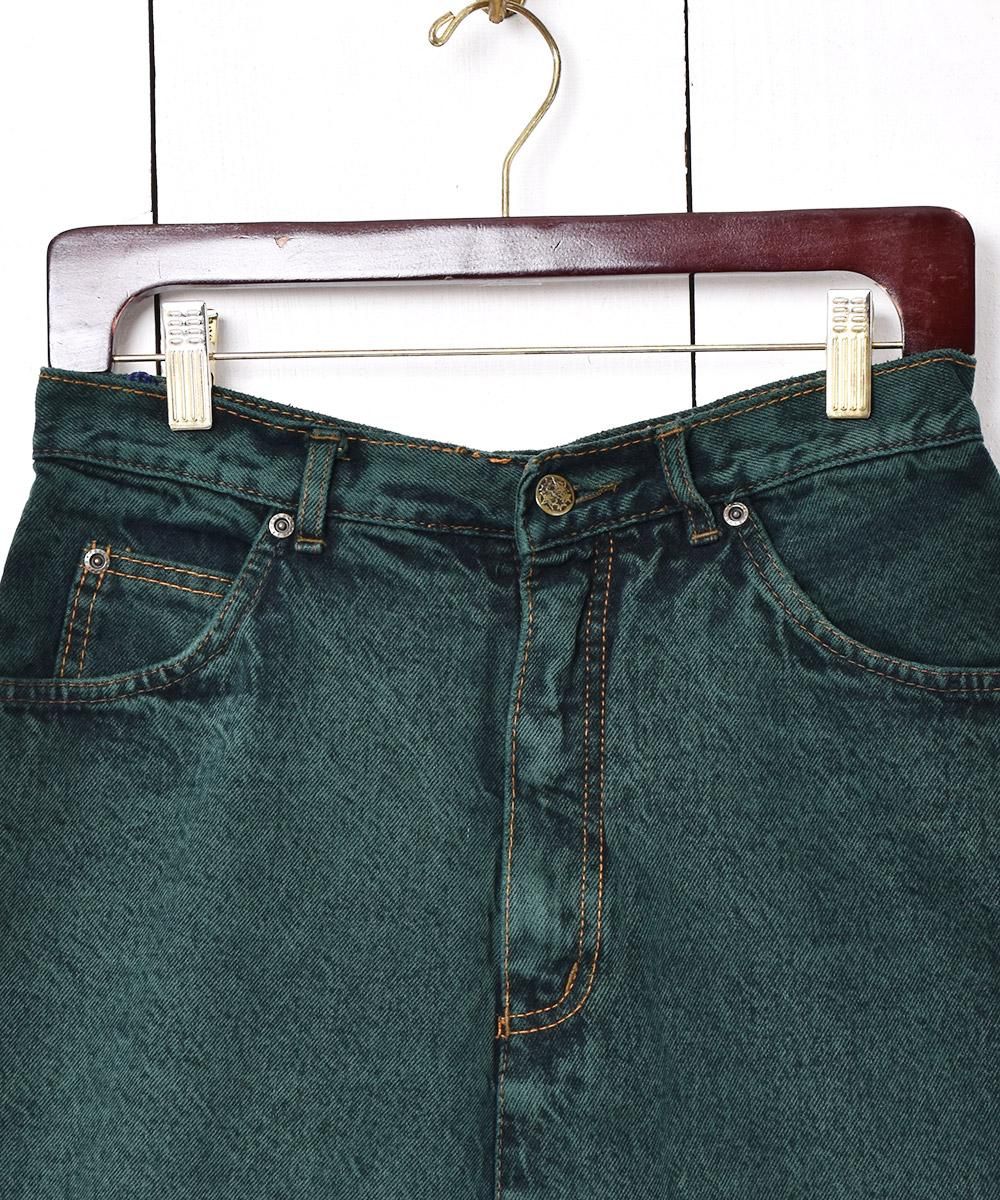 R&D.M.Co- no.6370a CUT OFF DENIM PANTS (VINTAGE LIKE) Black