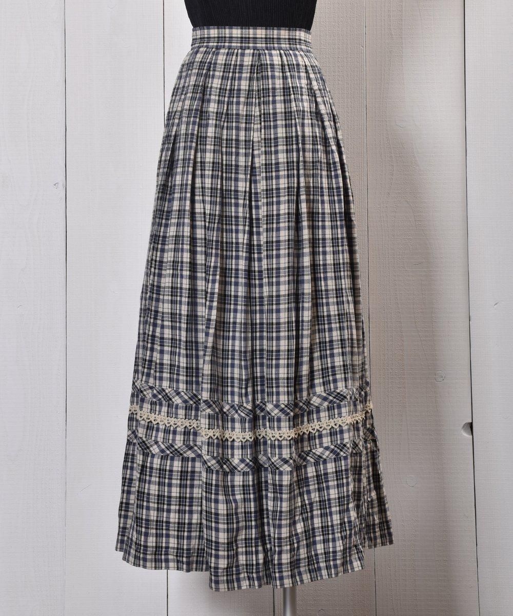 <img class='new_mark_img1' src='https://img.shop-pro.jp/img/new/icons14.gif' style='border:none;display:inline;margin:0px;padding:0px;width:auto;' />Check Pattern Silver button Piping Skirtåå ܥ ȡå١ߥ֥åR1ͥ