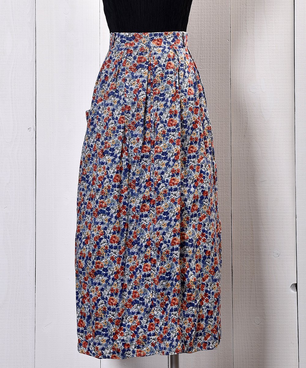 <img class='new_mark_img1' src='https://img.shop-pro.jp/img/new/icons14.gif' style='border:none;display:inline;margin:0px;padding:0px;width:auto;' />Small Flower Mark Multi pattern Skirt    ֥롼R1ͥ