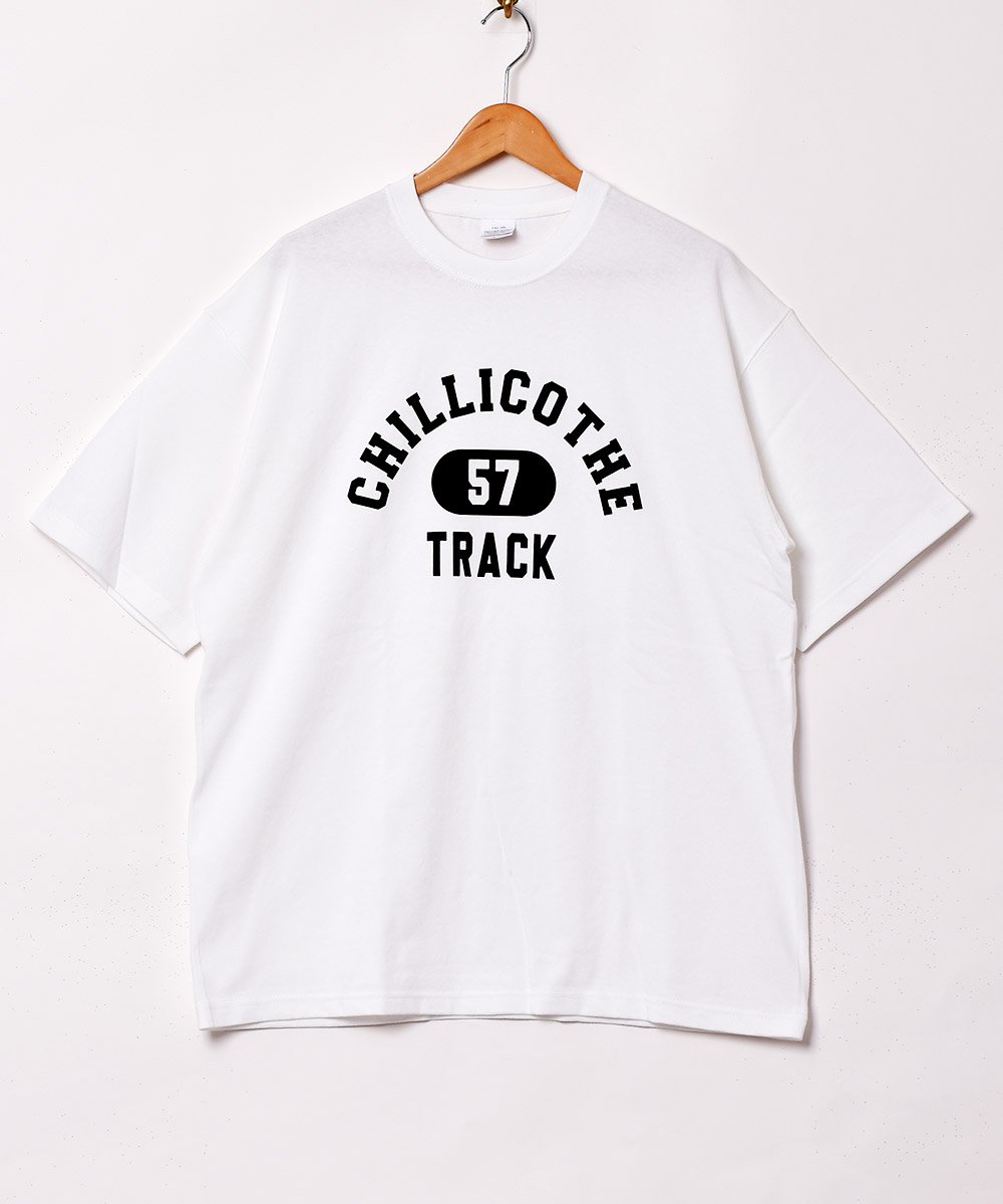 2色展開】 カレッジプリント Tシャツ【TRACK】ホワイト - 古着のネット