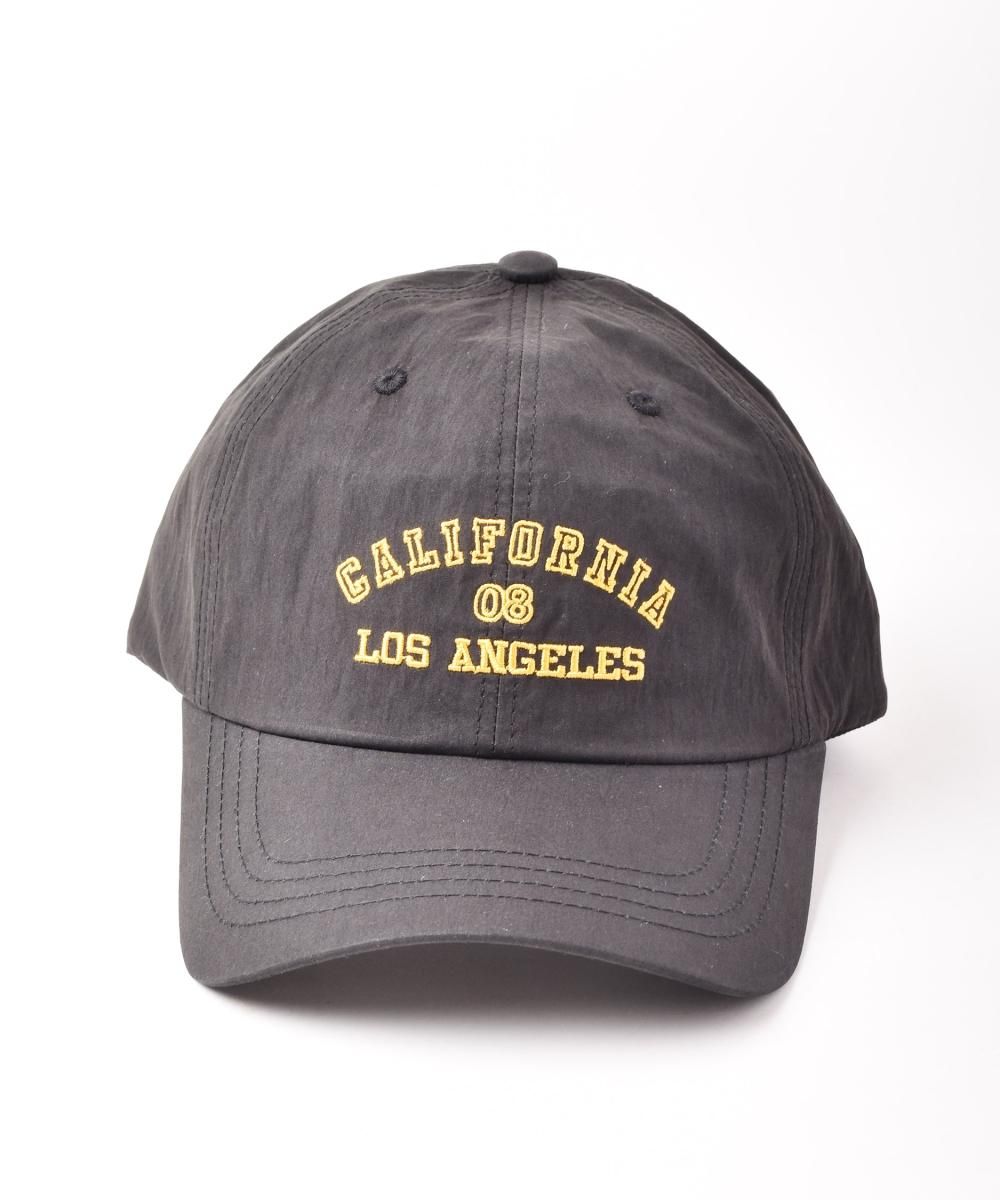 2色展開】ロゴ刺繍入り ナイロンキャップ「CALIFORNIA