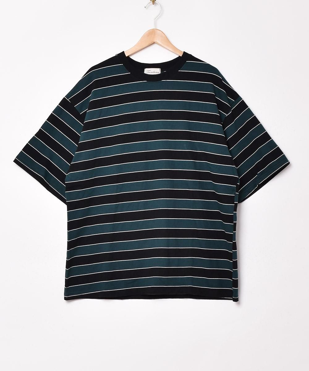 全てのアイテム ボーダー グリーン Tシャツ 無くせ トップス