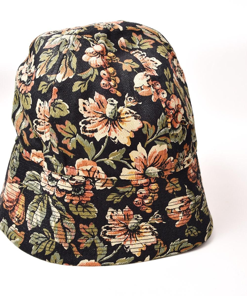2色展開】Made in Japan 花柄 セーラーハット ブラック - 古着屋 2色展開】Made in Japan 花柄 セーラーハット ブラック - 古着屋