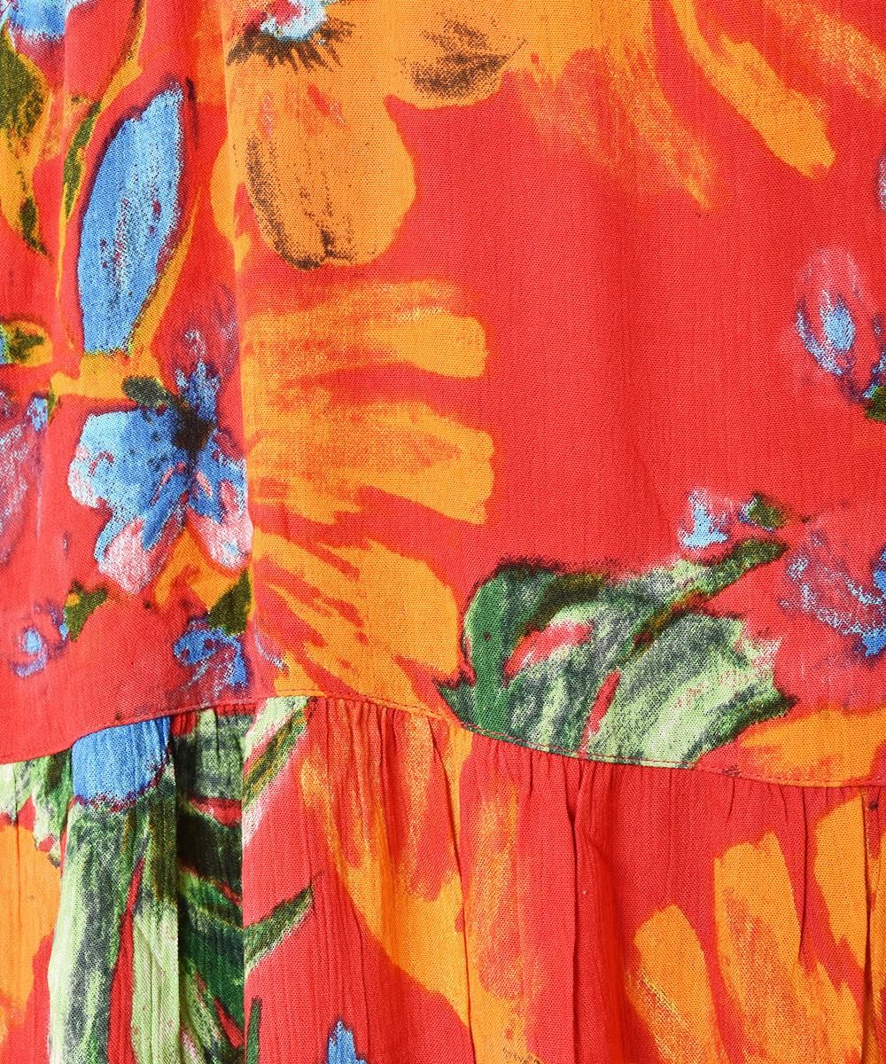 CARAMEL vintage floral ワンピース　６Ｍ 楽天市場】新色追加 ワンピース 花柄 春 夏 秋 白 旅行 ピンク