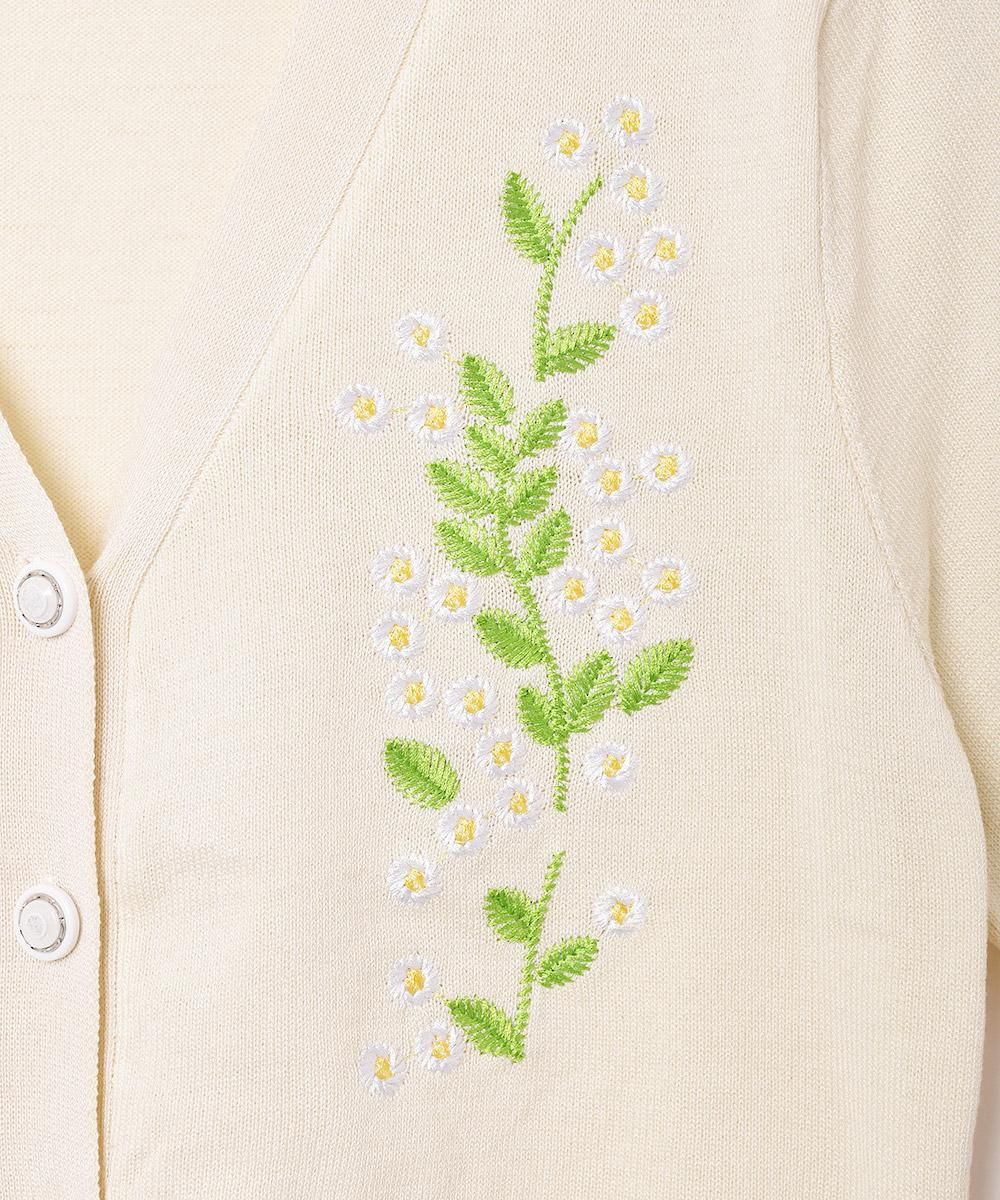 新品☆haupia ハウピア　サマーコート　サマーカーディガン　花柄刺繍　綿と麻 楽天市場】サマー カーディガン ショート（素材（生地・毛糸）麻
