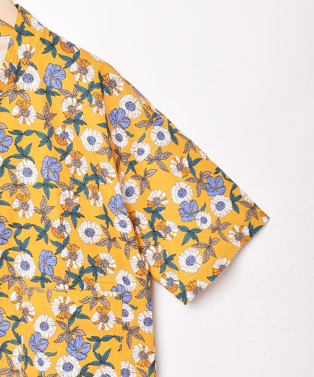 2色展開】「Elcamino」花柄 チャイナデザイン 半袖シャツ