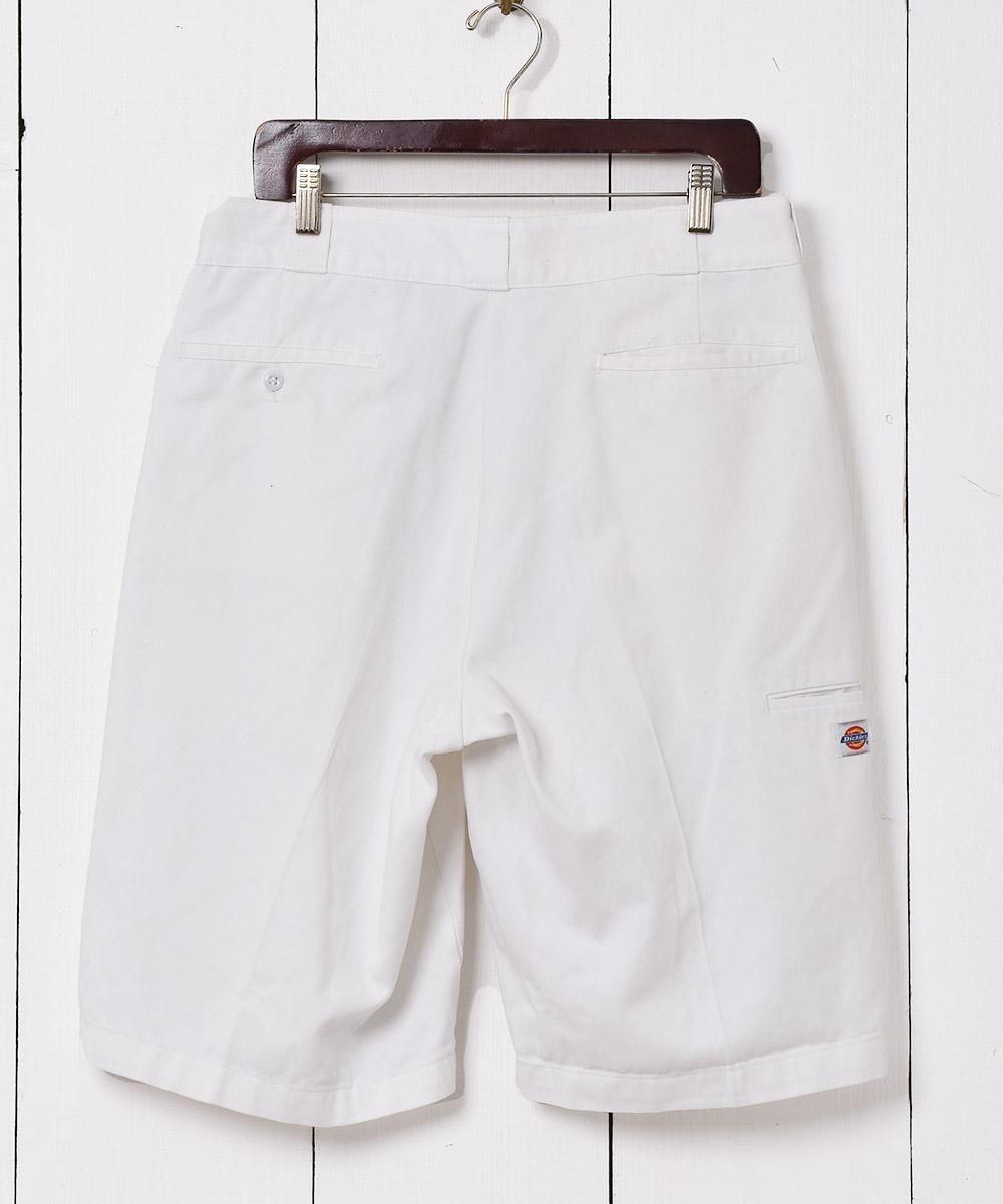Dickies ワークハーフパンツ ホワイト W35 - 古着屋グレープフルーツ