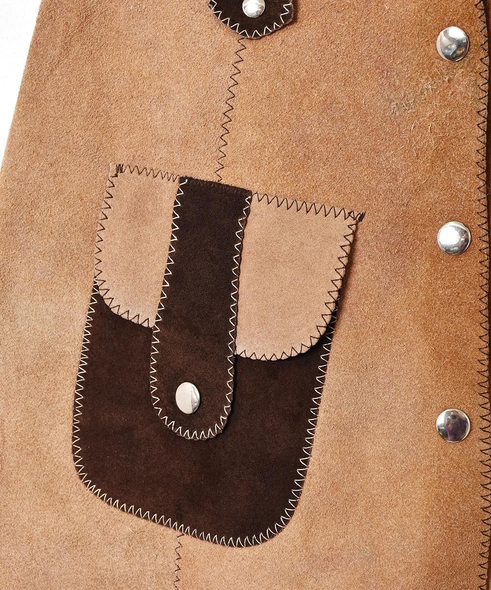 60's ウエスタン レザースカート - 古着屋グレープフルーツ ムーン