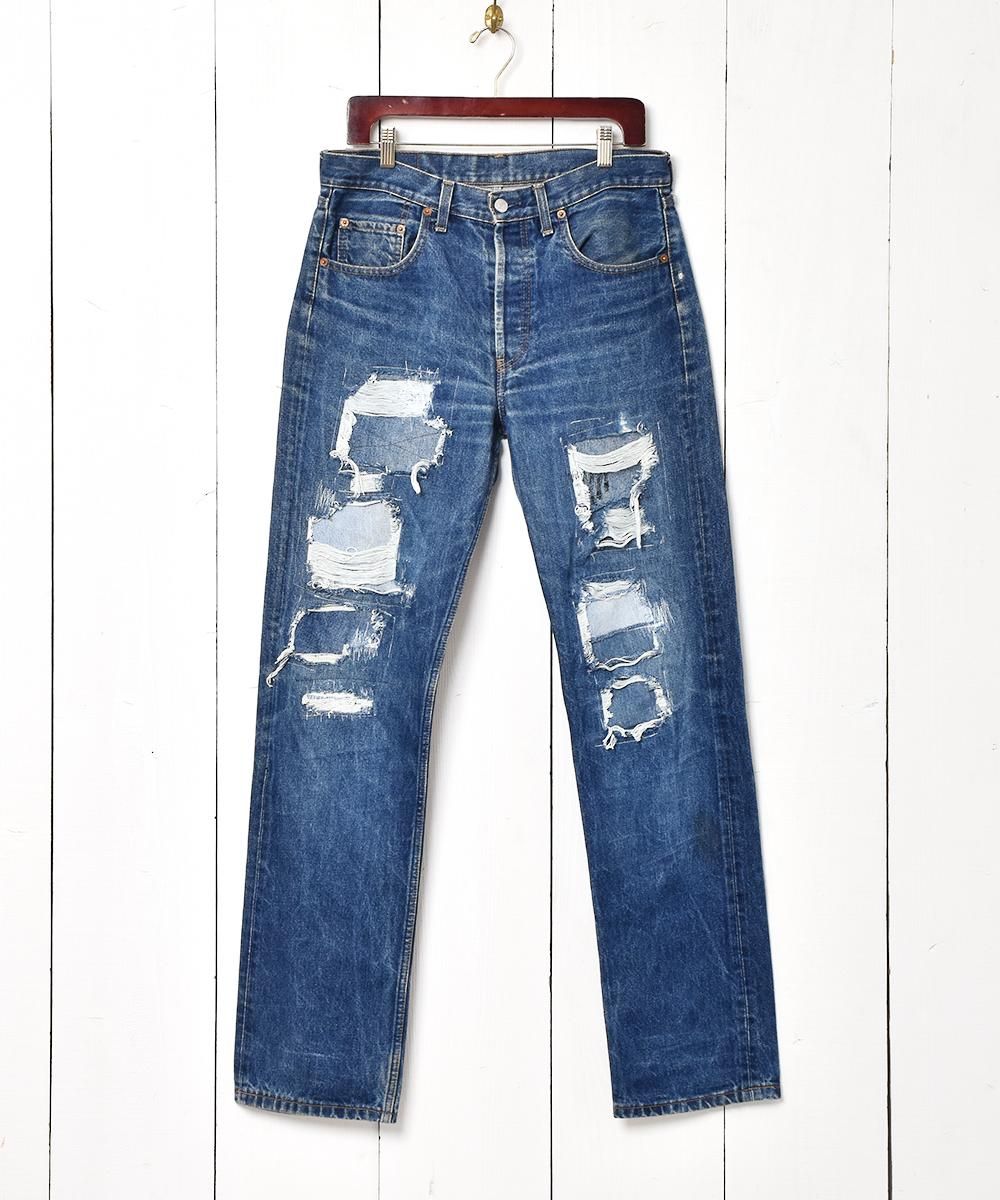 Levi's 501 リメイク ダメージデニムパンツ W34 - 古着のネット通販