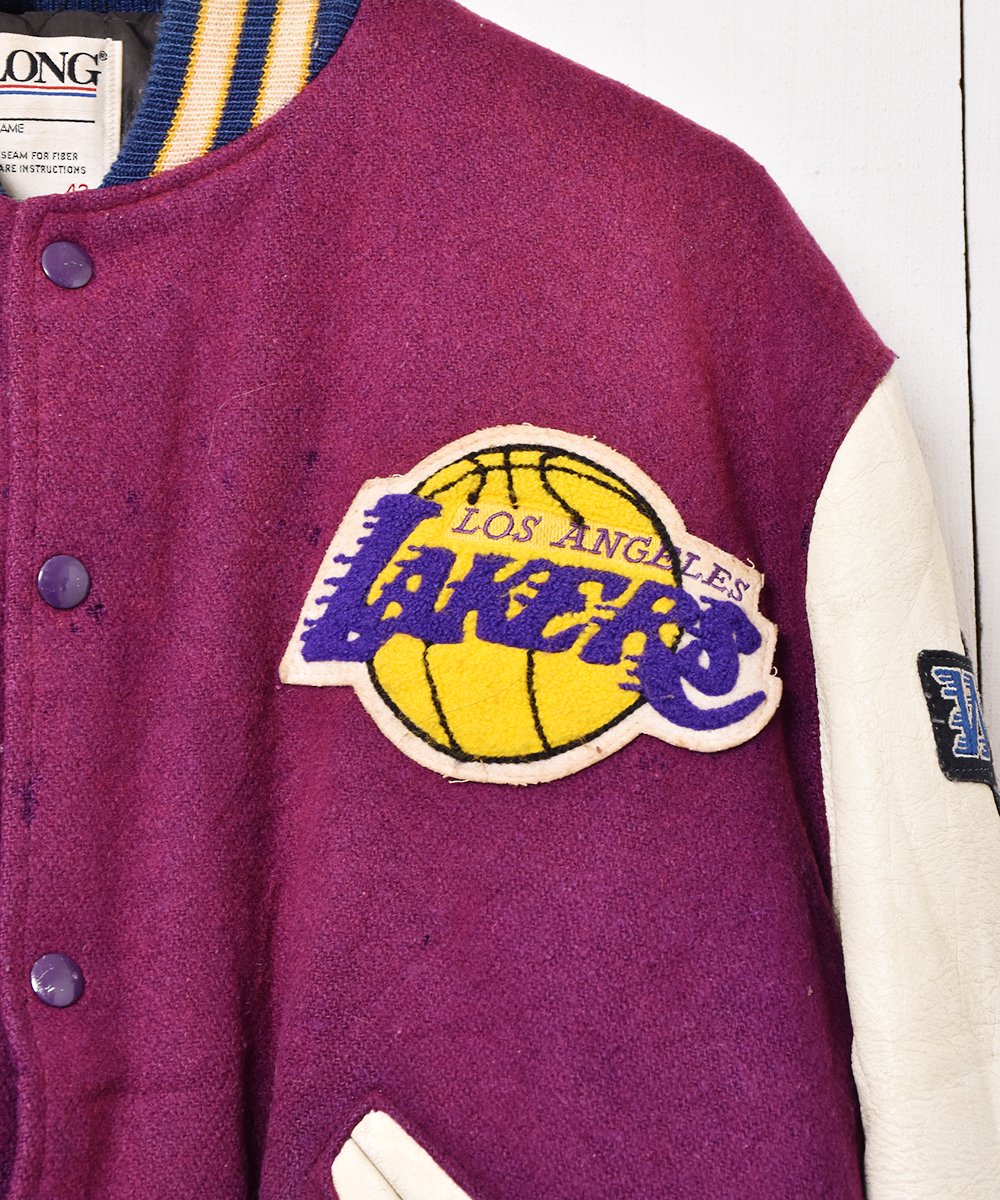 アメリカ製 Los Angeles Lakers スタジアムジャケット - 古着のネット