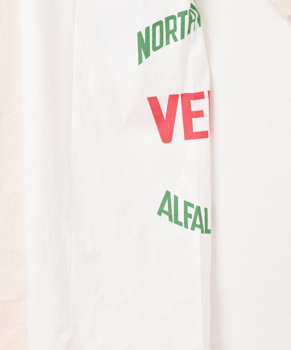 Emerald Motel」フィードサック柄 長袖ワンピース - 古着屋