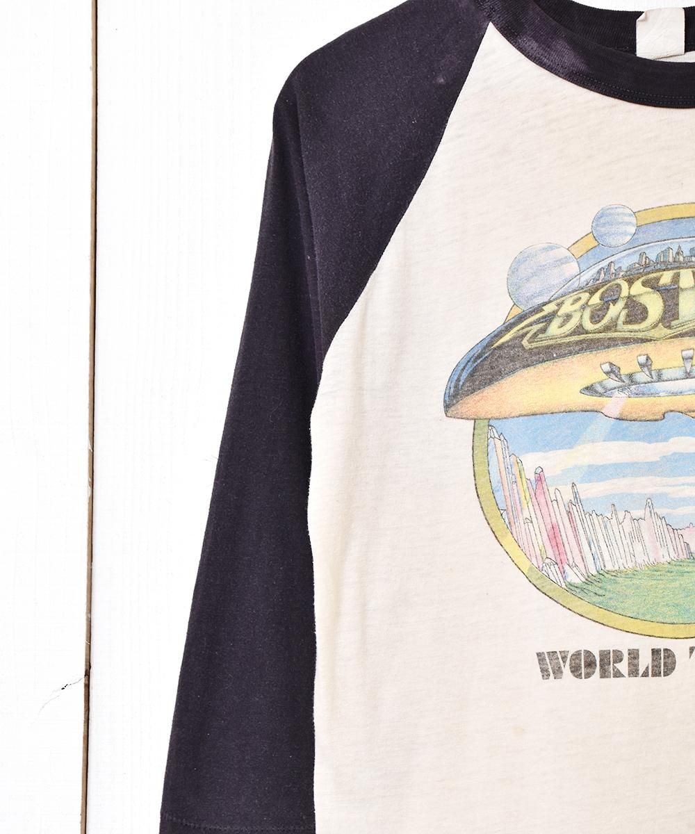 BOSTON ワールドツアー ラグランTシャツ - 古着屋 BOSTON ワールドツアー ラグランTシャツ - 古着屋