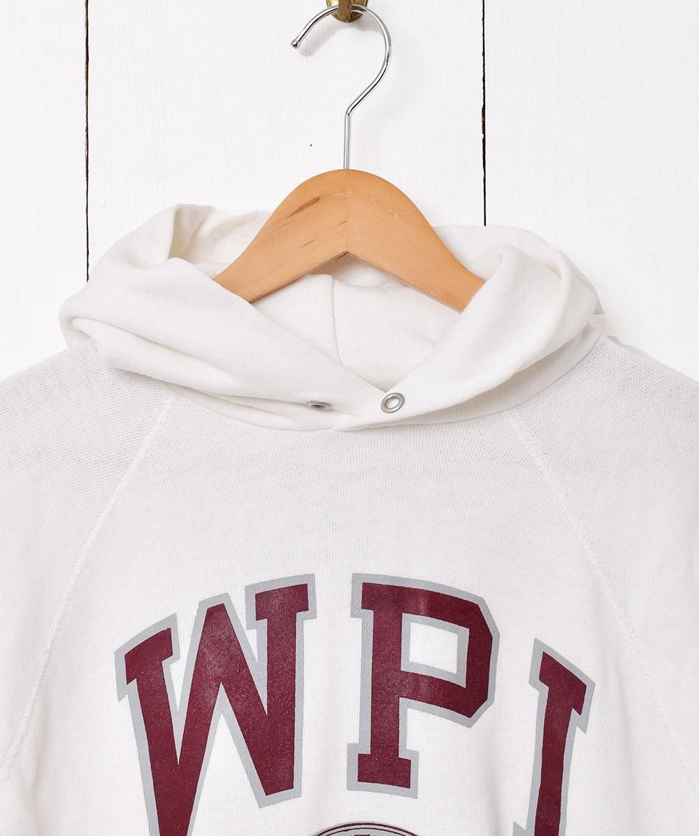 WPI カレッジプリント スウェットパーカー - 古着屋 WPI カレッジプリント スウェットパーカー - 古着屋