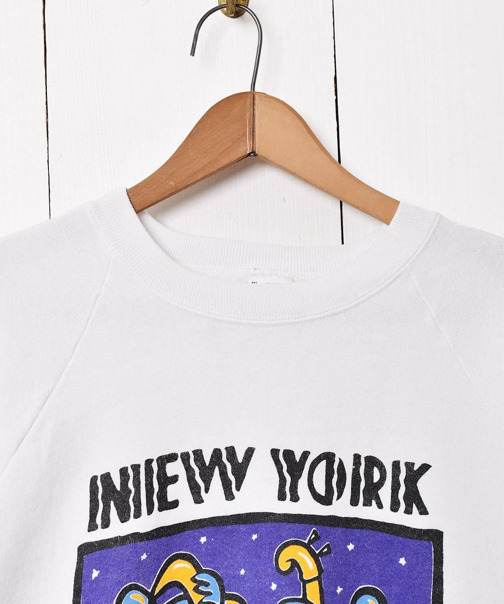 90's アメリカ製 「NEW YORK JAZZ」 プリントスウェットシャツ 90's アメリカ製 「NEW YORK JAZZ」 プリントスウェットシャツ